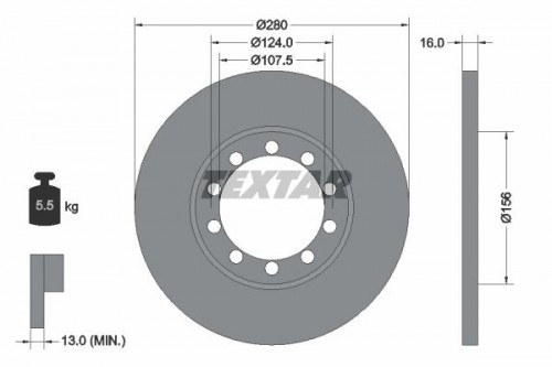 Bremsscheibe TEXTAR