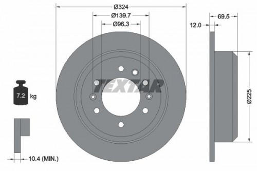 Bremsscheibe TEXTAR