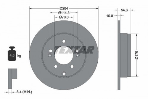 Bremsscheibe TEXTAR