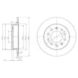 Bremsscheibe DELPHI