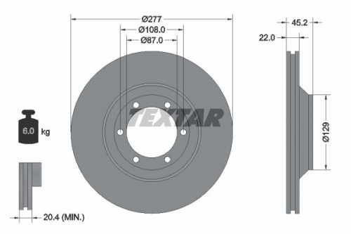 Bremsscheibe TEXTAR