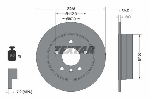 Bremsscheibe TEXTAR