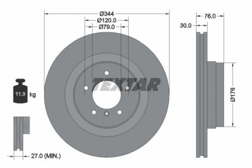 Bremsscheibe TEXTAR