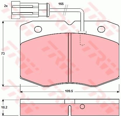 Bremsbelag eingestellt TRW