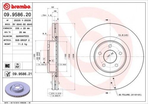 Bremsscheibe BREMBO