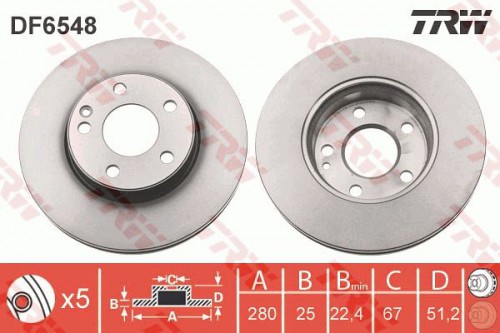 Bremsscheibe TRW