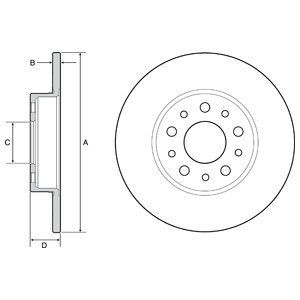 Bremsscheibe DELPHI