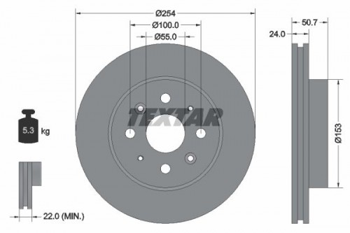 Bremsscheibe TEXTAR