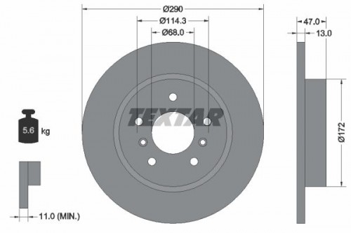 Bremsscheibe TEXTAR