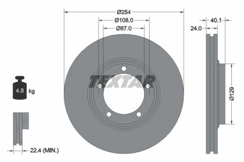 Bremsscheibe TEXTAR