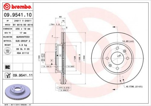 Bremsscheibe BREMBO