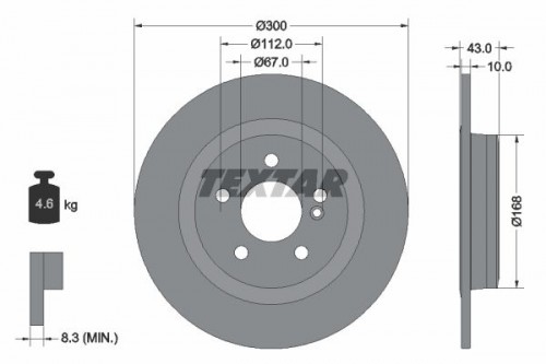 Bremsscheibe TEXTAR