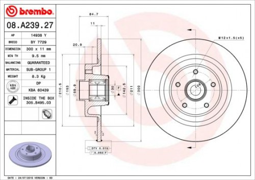 Bremsscheibe BREMBO