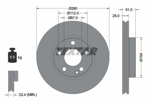 Bremsscheibe TEXTAR