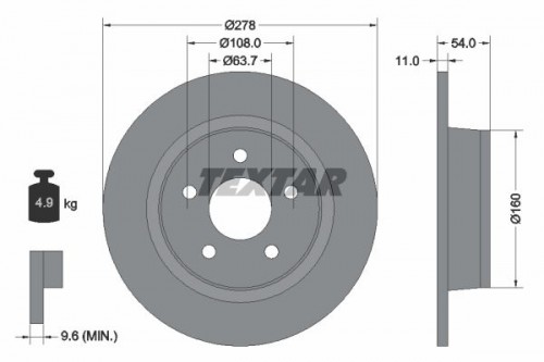 Bremsscheibe TEXTAR