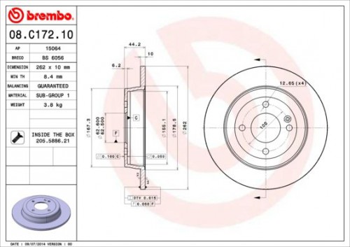 Bremsscheibe BREMBO