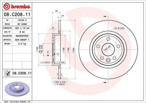 Bremsscheibe BREMBO