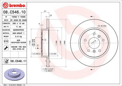 Bremsscheibe BREMBO