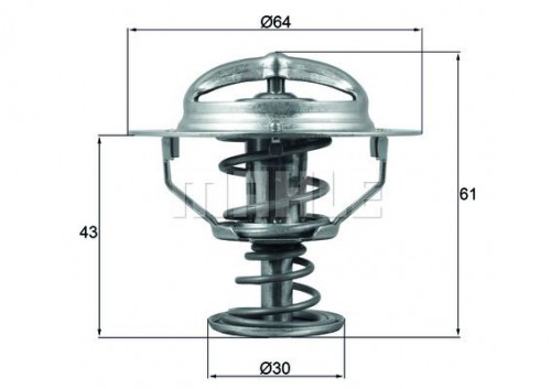 Thermostat, Kühlmittel MAHLE