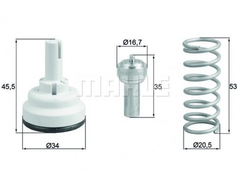 Thermostat, Kühlmittel MAHLE