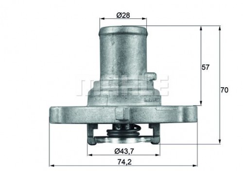 Thermostat, Kühlmittel MAHLE