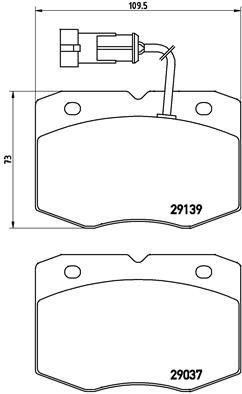 Bremsbelag eingestellt BREMBO