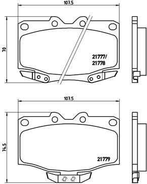 Bremsbelag eingestellt BREMBO