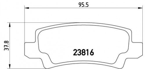 Bremsbelag eingestellt BREMBO