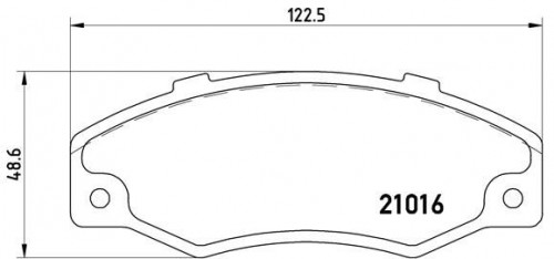 Bremsbelag eingestellt BREMBO