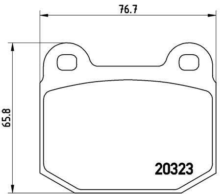 Bremsbelag eingestellt BREMBO