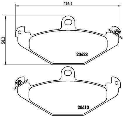 Bremsbelag eingestellt BREMBO