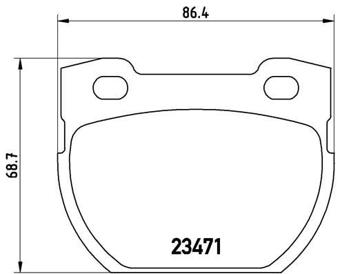 Bremsbelag eingestellt BREMBO