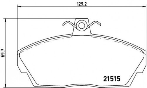 Bremsbelag eingestellt BREMBO