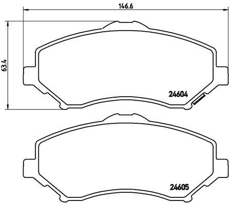 Bremsbelag eingestellt BREMBO