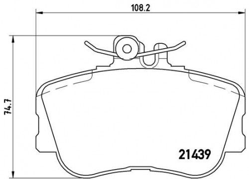 Bremsbelag eingestellt BREMBO