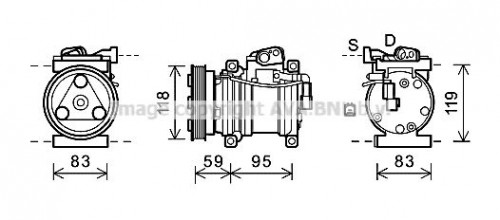 Kompressor, Klimaanlage AVA QUALITY COOLING