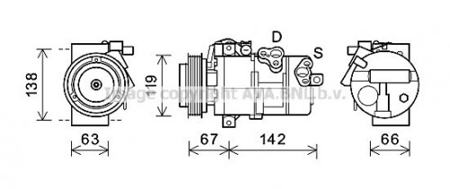 Kompressor, Klimaanlage AVA QUALITY COOLING