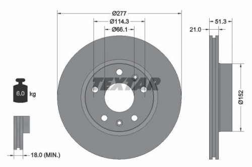 Bremsscheibe TEXTAR