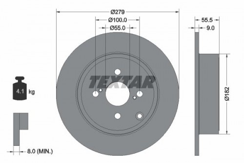 Bremsscheibe TEXTAR