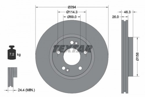 Bremsscheibe TEXTAR