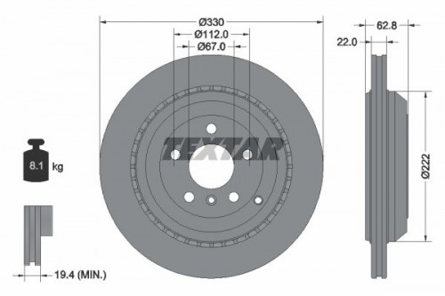 Bremsscheibe TEXTAR