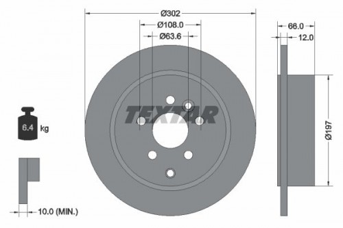 Bremsscheibe TEXTAR