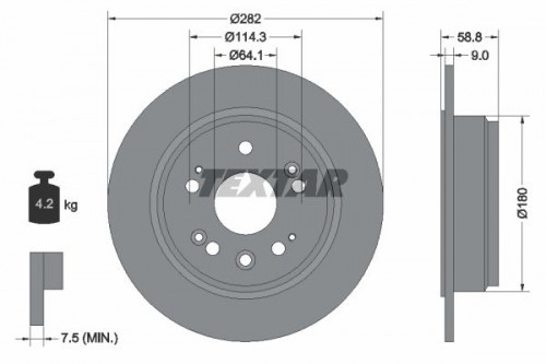 Bremsscheibe TEXTAR