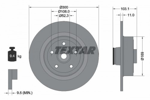 Bremsscheibe TEXTAR