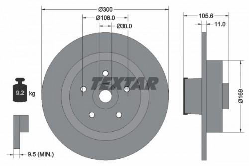 Bremsscheibe TEXTAR