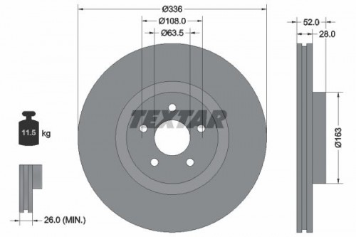 Bremsscheibe TEXTAR