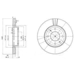 Bremsscheibe DELPHI