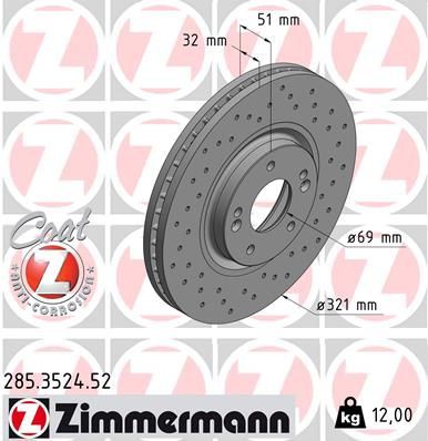 Bremsscheibe ZIMMERMANN