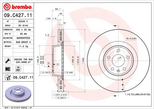 Bremsscheibe BREMBO