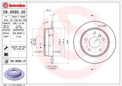 Bremsscheibe BREMBO